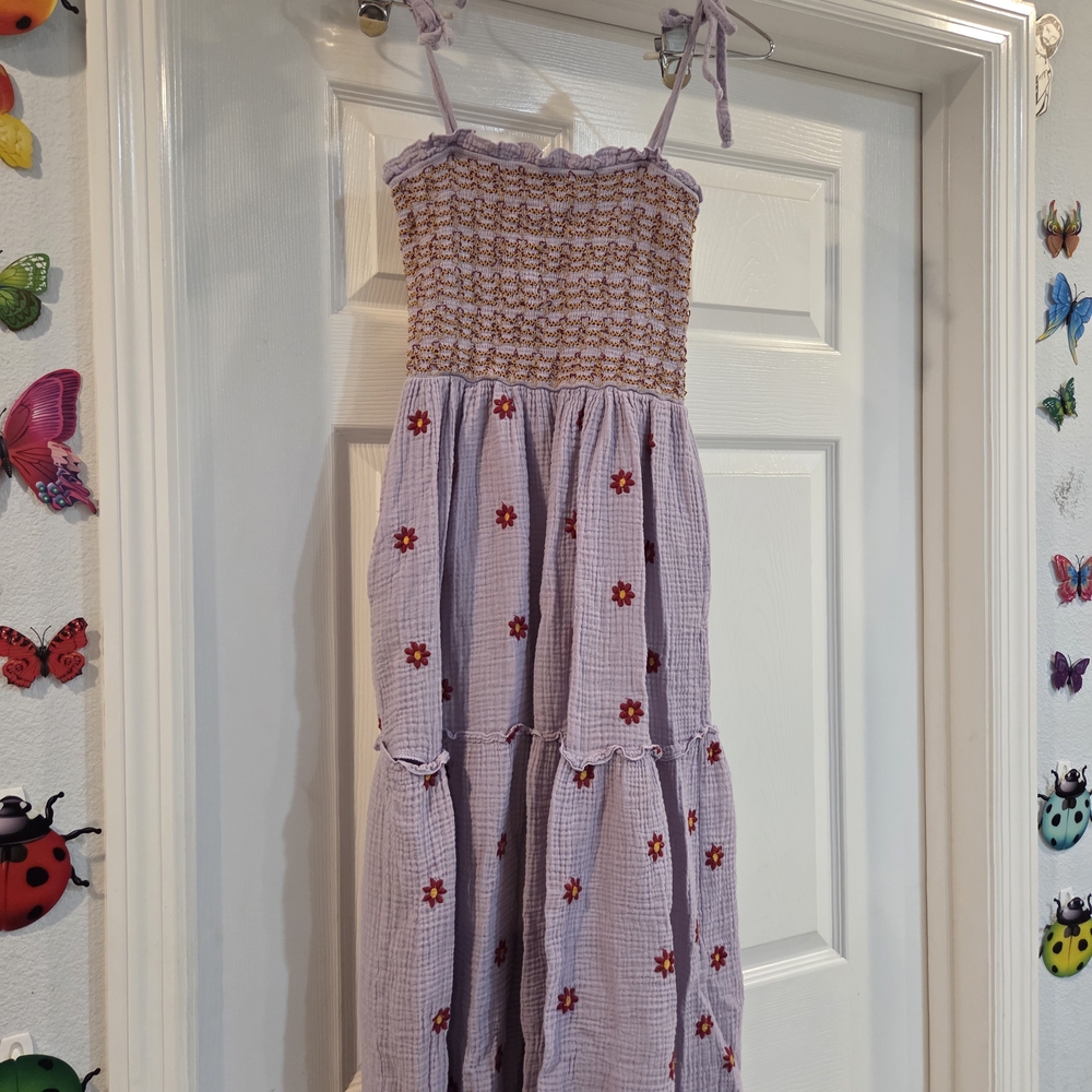 Purple Floral Dress